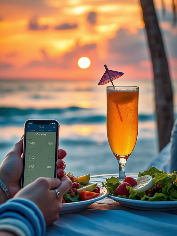 alcoholic drinks calorie information