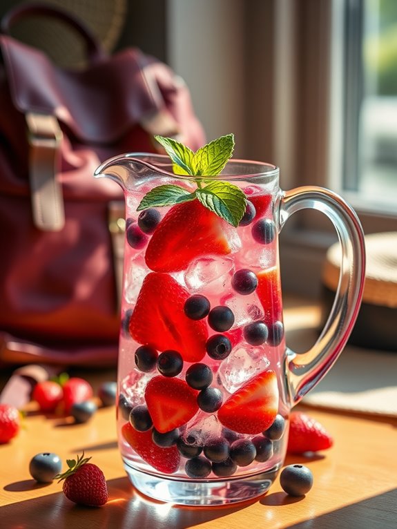 berry antioxidant infused water
