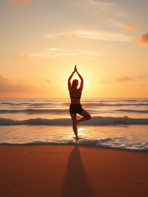 breathwork enhances sunrise yoga