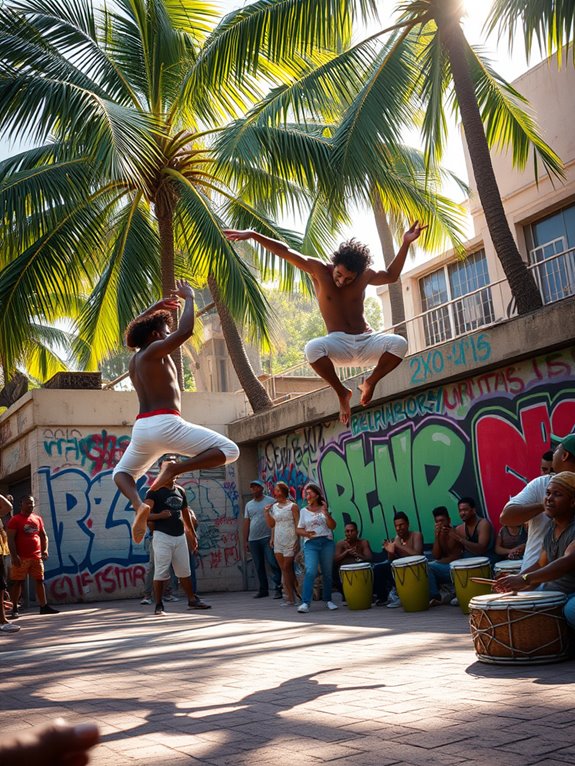 capoeira combines dance music martial arts