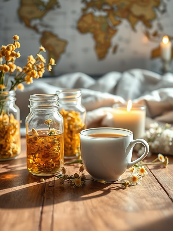chamomile promotes relaxation sleep