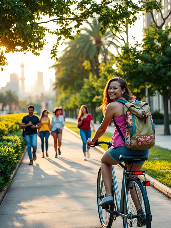 choose walking or biking