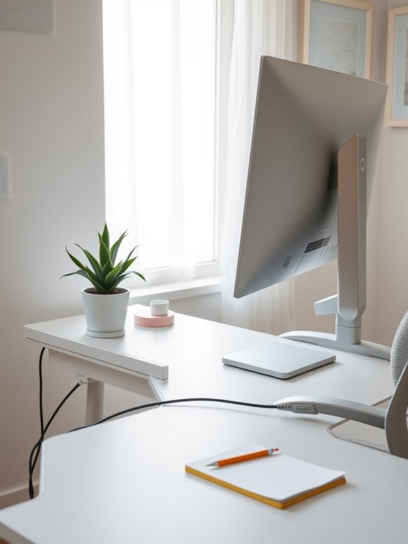 clutter free workspace organization