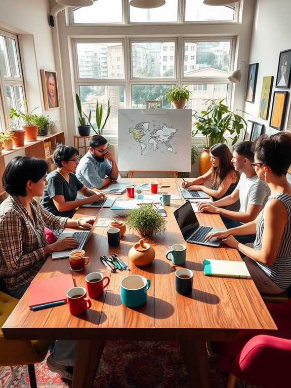 collaborative productivity workspace setup