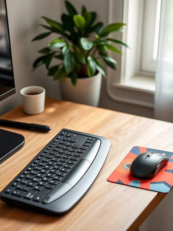 comfortable typing and navigation