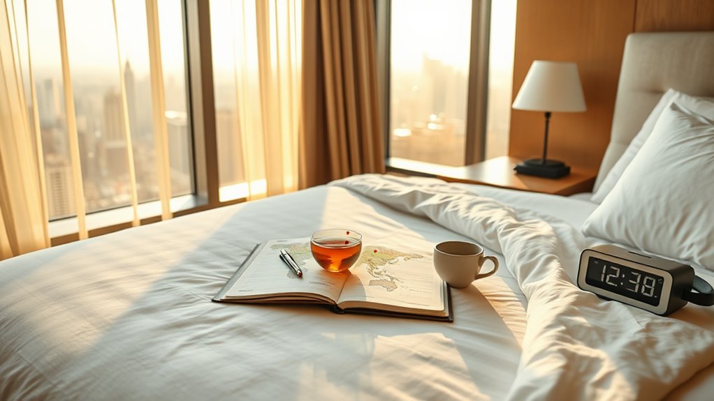 consistent sleep schedule abroad
