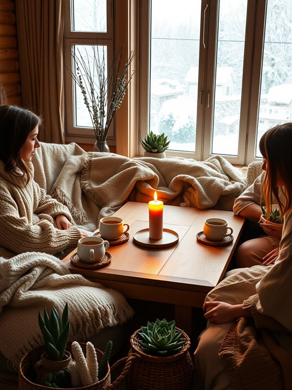 cozy comfort and connection