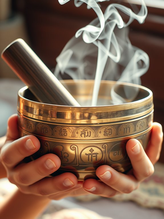 crafting traditional singing bowls