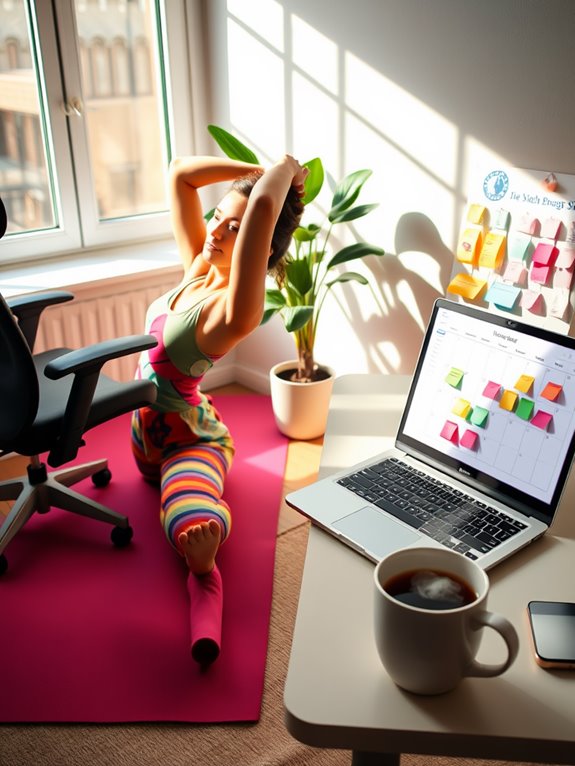 desk yoga enhances focus