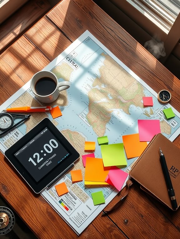detailed travel schedule outline