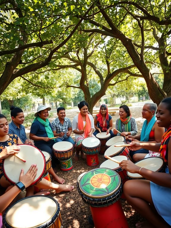 drumming fosters community bonds