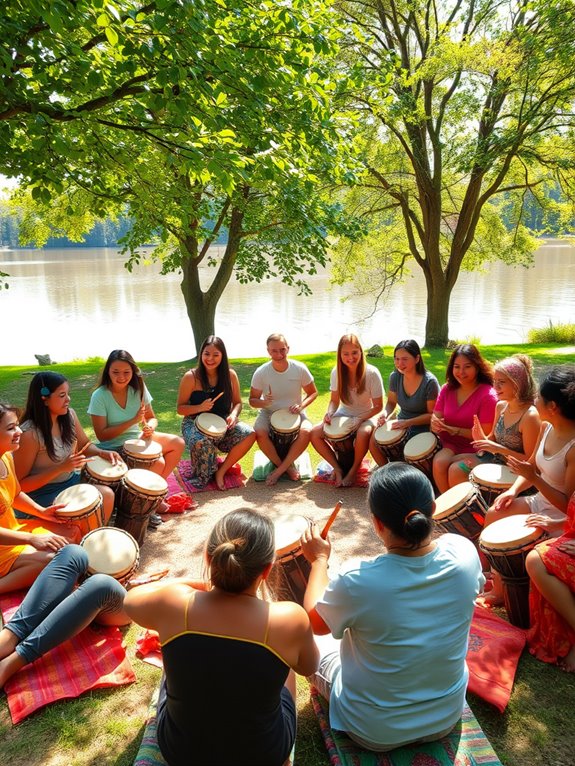 drumming reduces stress effectively