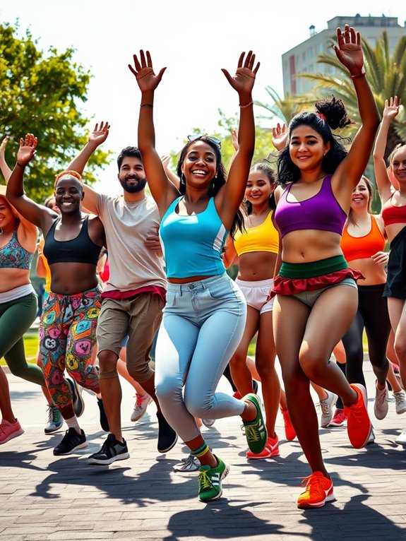 energetic dance fitness experience