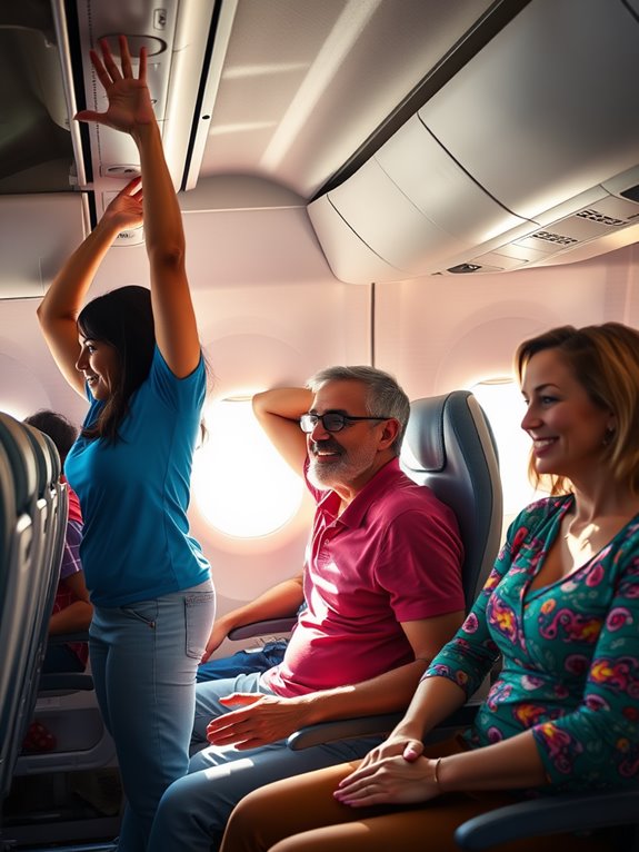 energizing exercises during flights