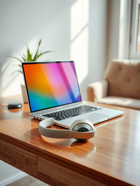 enhanced focus with headphones