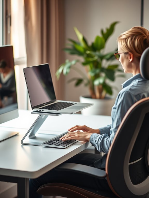 ergonomic laptop setup benefits