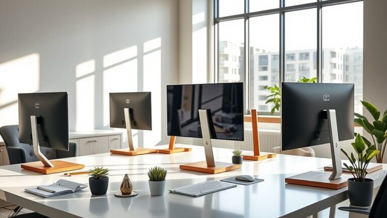 ergonomic monitor stand risers