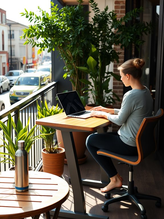 ergonomic setup enhances productivity