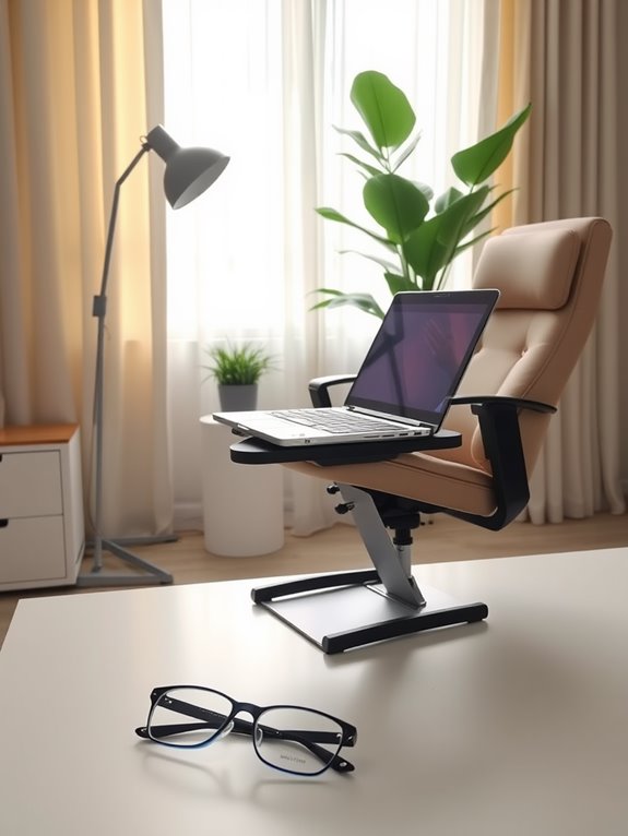 ergonomic workspace for comfort