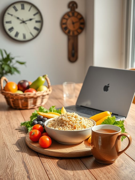 establish consistent dining routine
