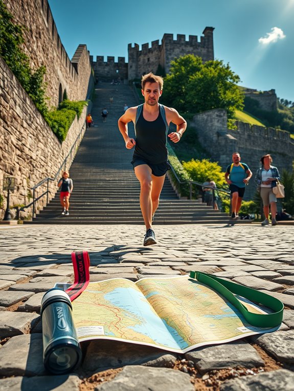 explore while exercising actively