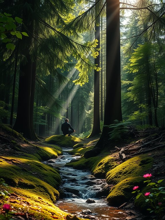 forest bathing promotes wellness