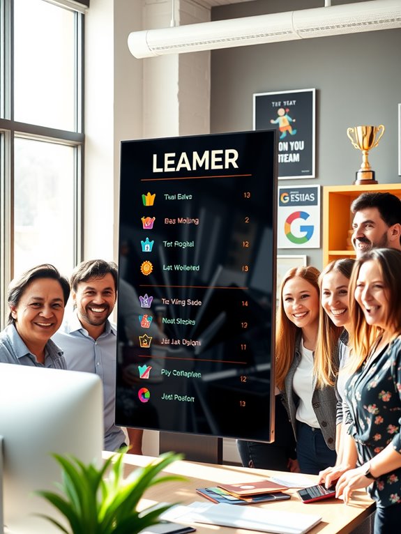 friendly competition through leaderboards