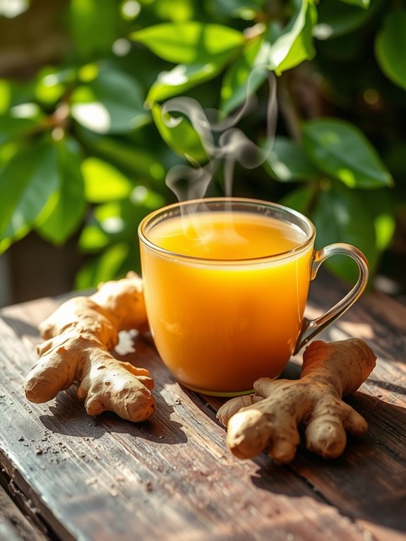 ginger tea alleviates nausea
