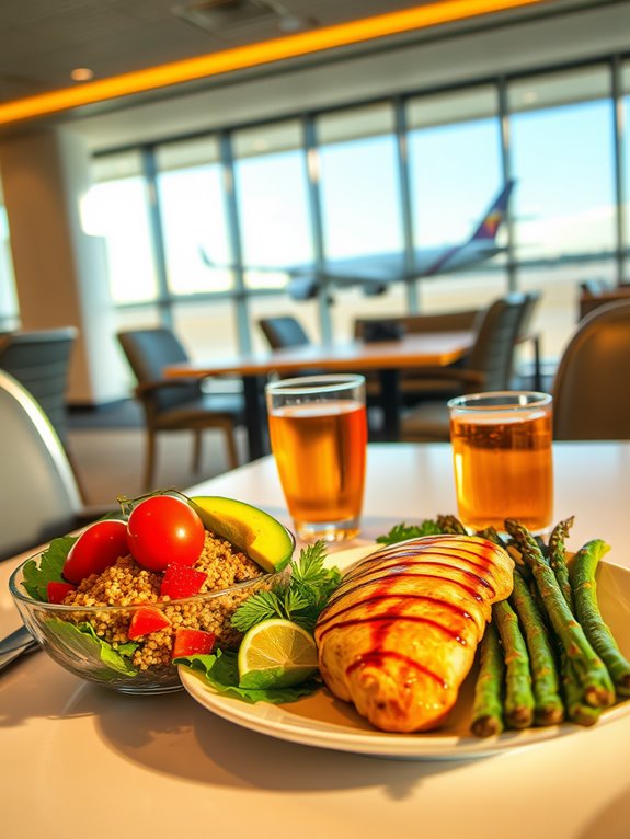 healthy dining options available