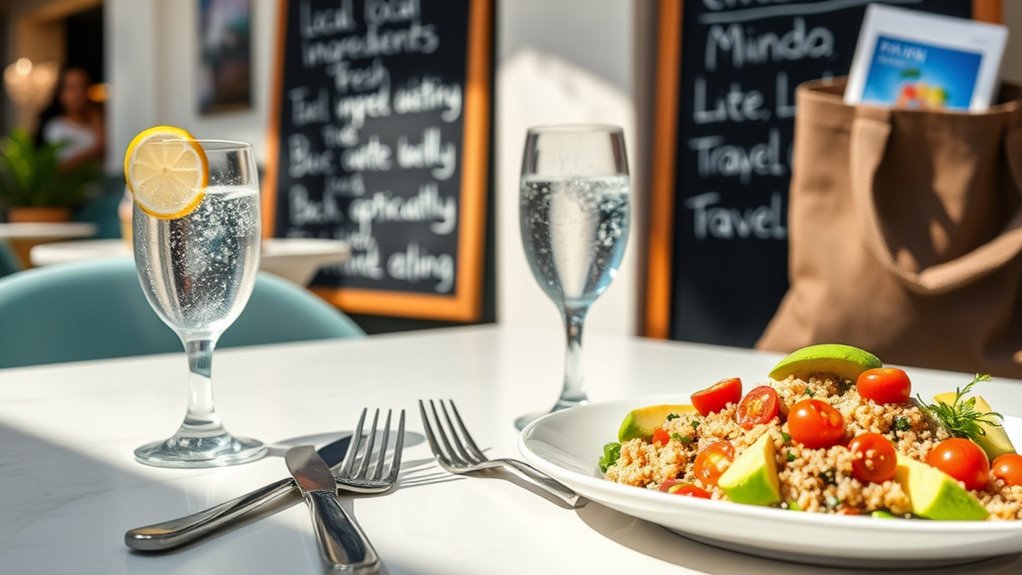 healthy dining while traveling