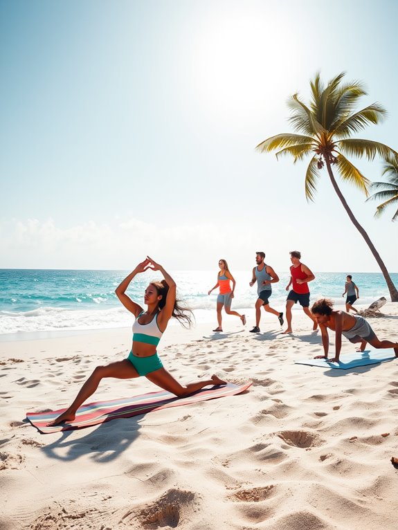 home workouts and outdoor activities