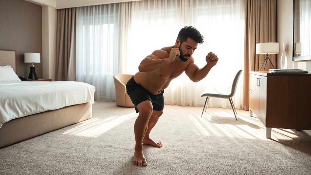 hotel room hiit workout
