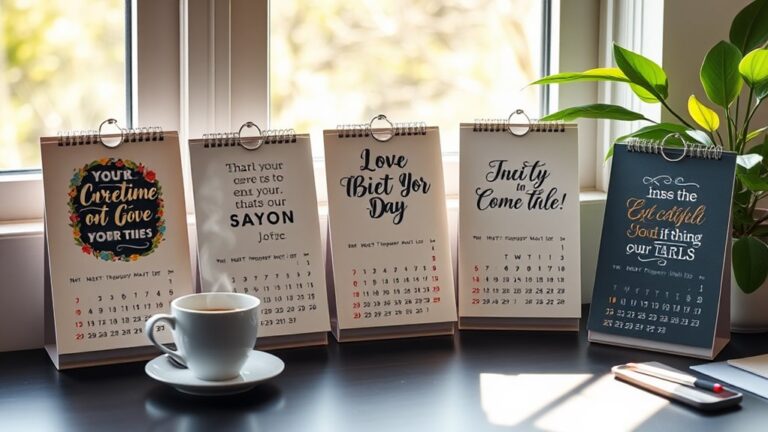 inspiring daily quote calendars