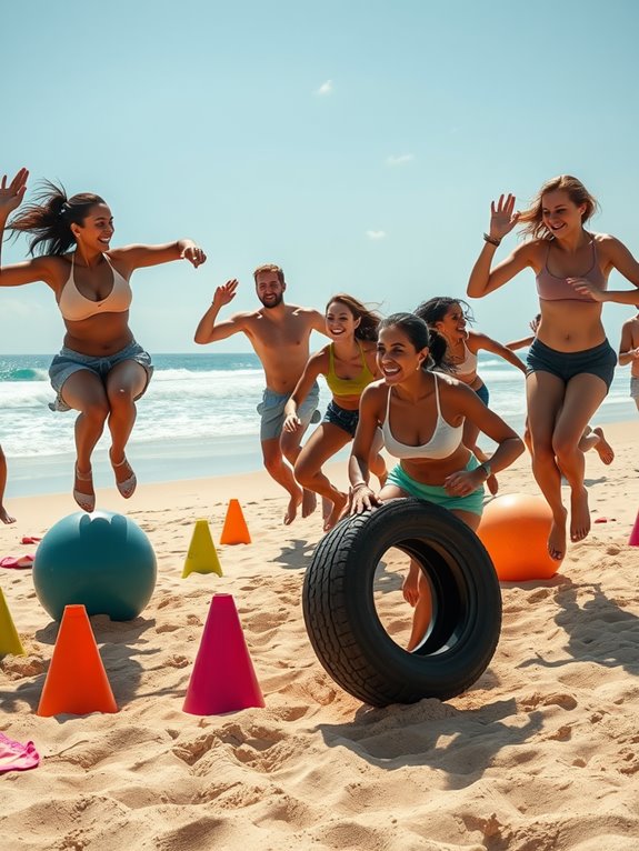 intense coastal fitness training