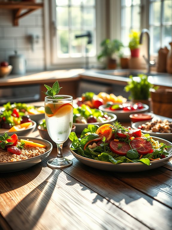 light and healthy eating