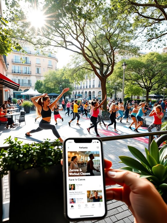 local workout class search