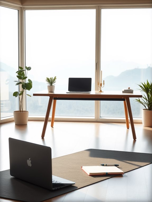 mindful and organized workspace