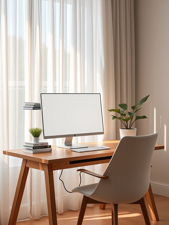 monitor positioning for comfort