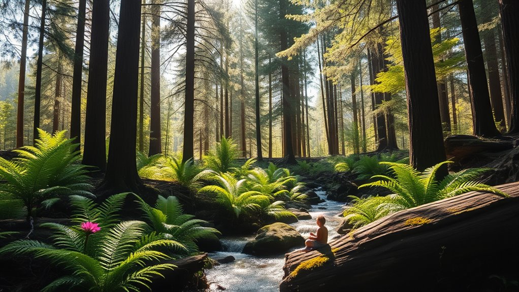 nature alleviates travel stress