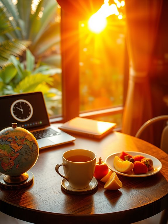 navigating varying time zones