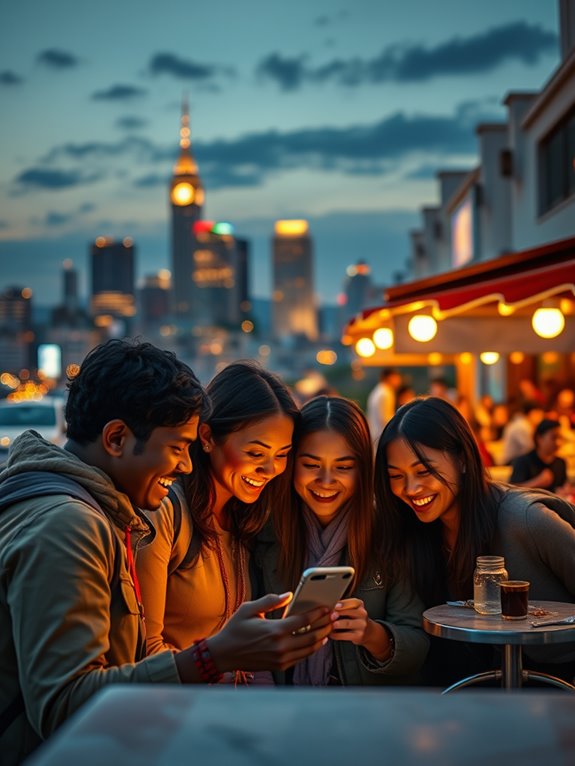 network through travel apps