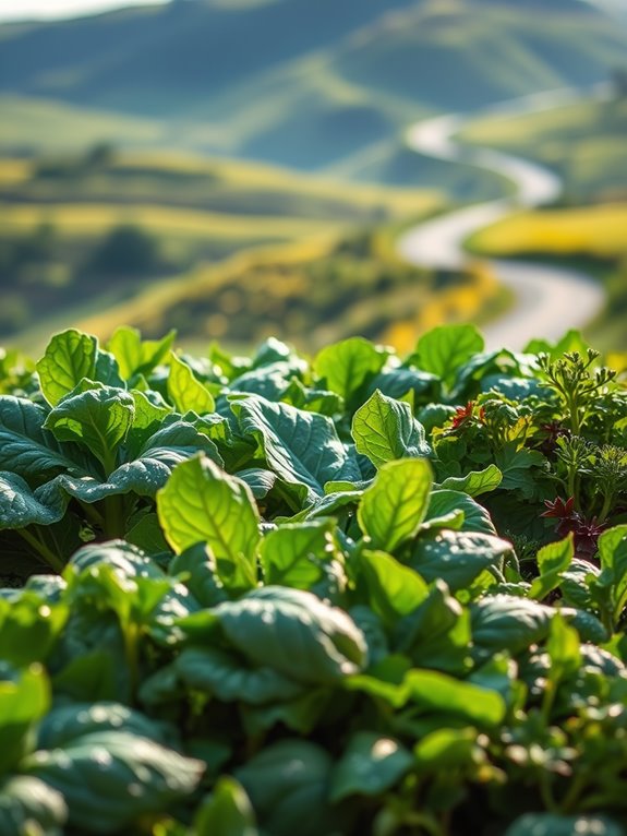 nutritious leafy green vegetables