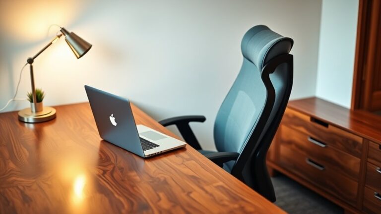 optimal desk and chair setup