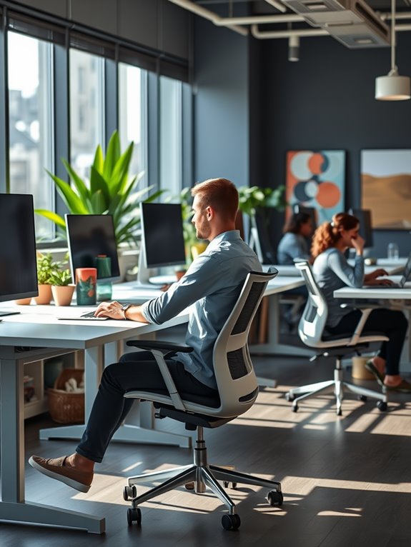 optimal desk height adjustment