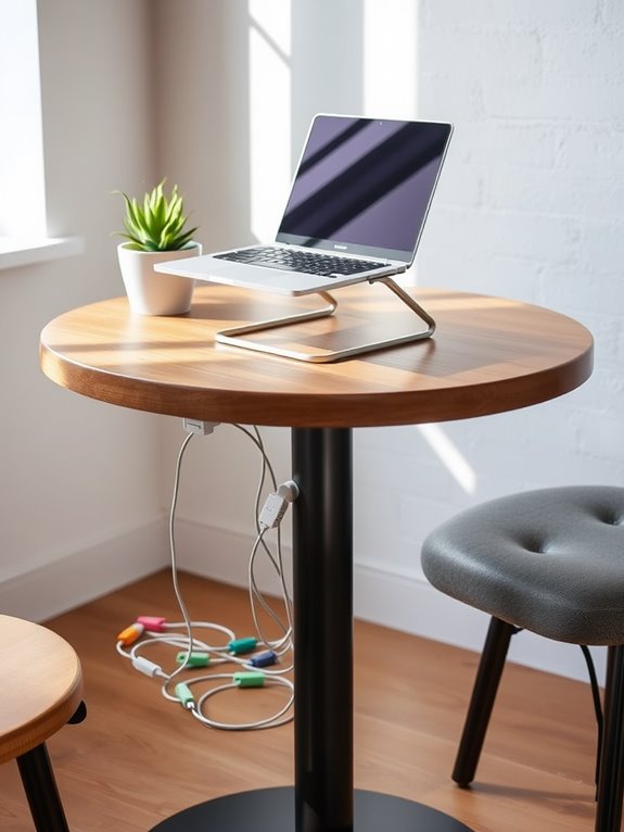 organizing tangled cable mess