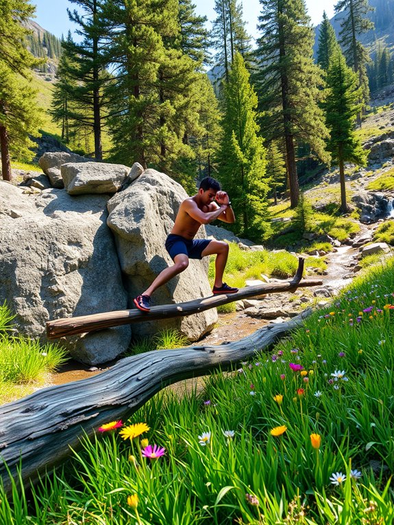 outdoor fitness with nature