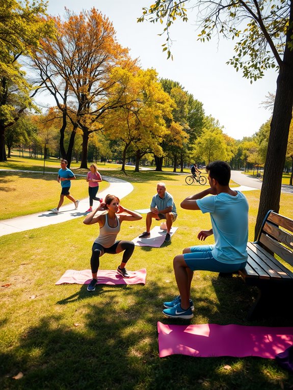 outdoor workout opportunities available