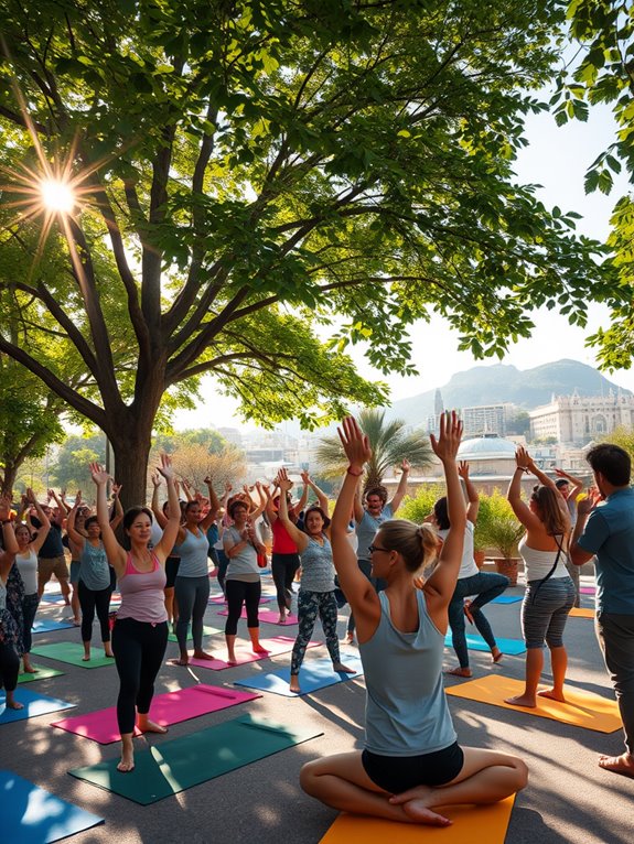 participate in community workouts