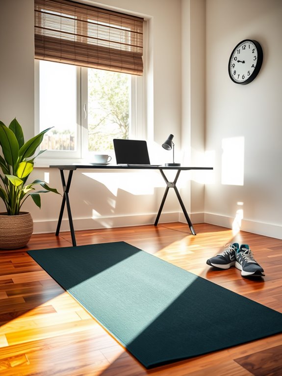 plan regular exercise intervals