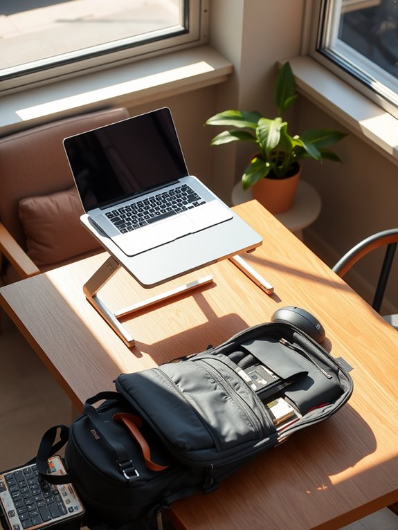 portable ergonomic workspace tips